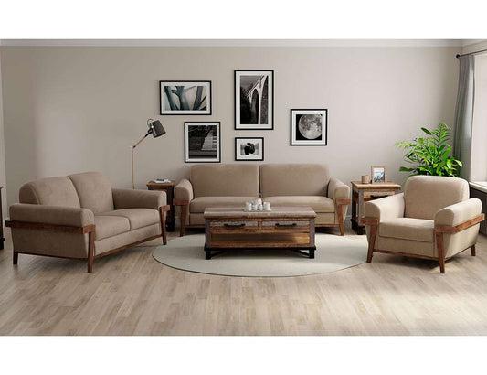 IFD - Loft Brown - Wooden Frame & Base, Loveseat - IUP644-LOV-152 veiw 2