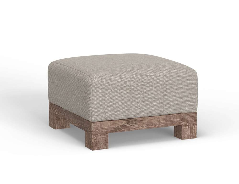 IFD - Samba - Wooden Frame & Base, Upholstered Square Ottoman - IUP298-OTT-161 veiw 1