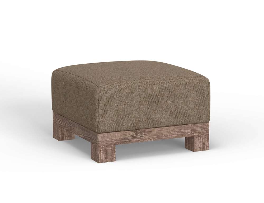 IFD - Samba - Wooden Frame & Base, Upholstered Square Ottoman - IUP298-OTT-152 veiw 1
