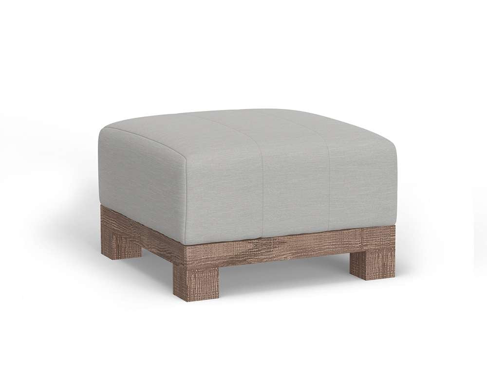IFD - Samba - Wooden Frame & Base, Upholstered Square Ottoman - IUP298-OTT-131 veiw 1