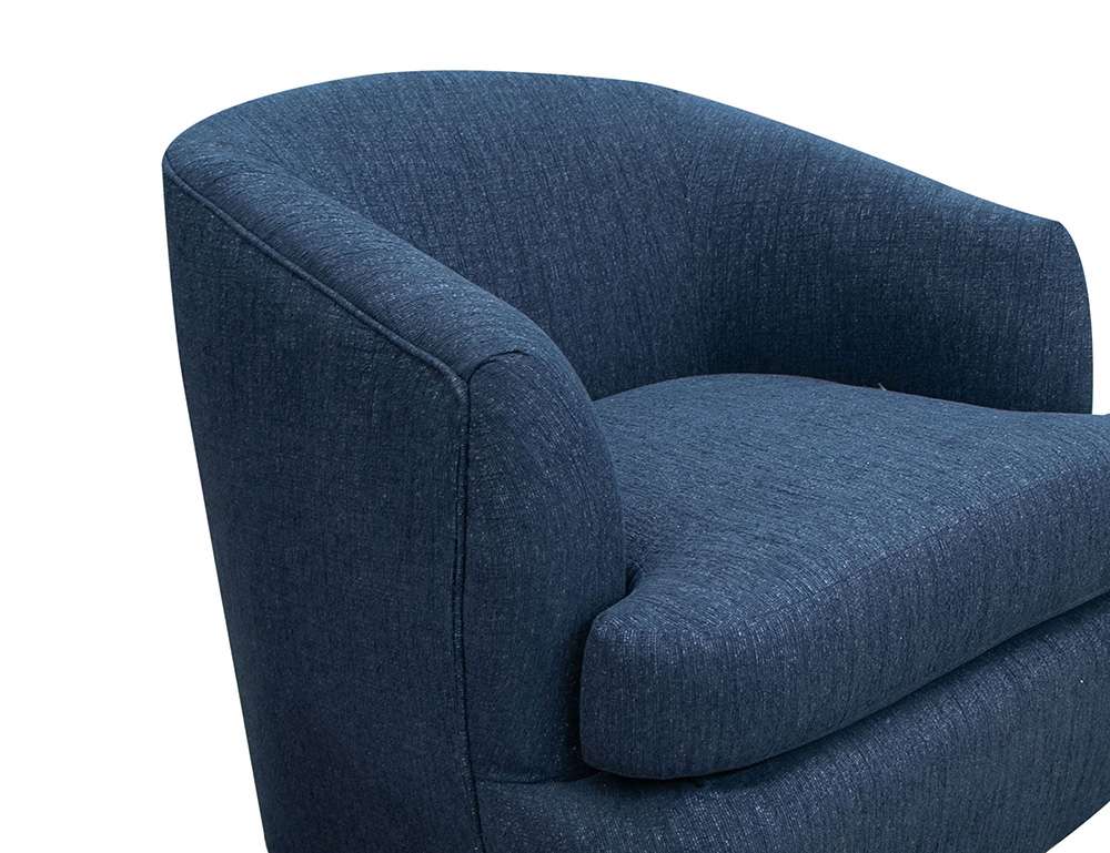 IFD - Tumbi - Wooden Frame & Metal Base, 360 Degree Swivel Accent Chair - IUP854-ACH-221 veiw 3