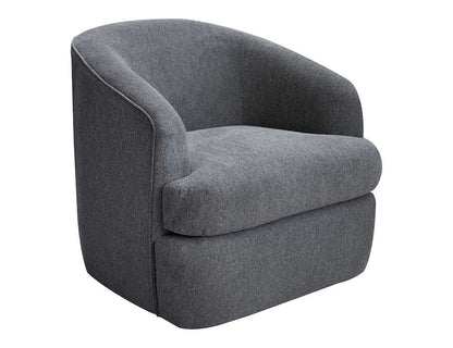 IFD - Tumbi - Wooden Frame & Metal Base, 360 Degree Swivel Accent Chair - IUP854-ACH-121 veiw 1