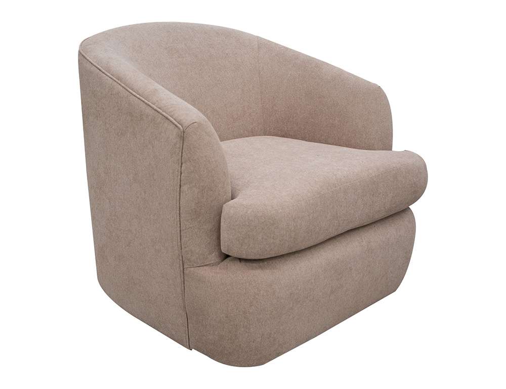 IFD - Tumbi - Wooden Frame & Metal Base, 360 Degree Swivel Accent Chair - IUP854-ACH-152 veiw 1