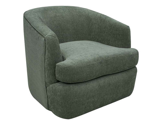 IFD - Tumbi - Wooden Frame & Metal Base, 360 Degree Swivel Accent Chair - IUP854-ACH-111 veiw 1