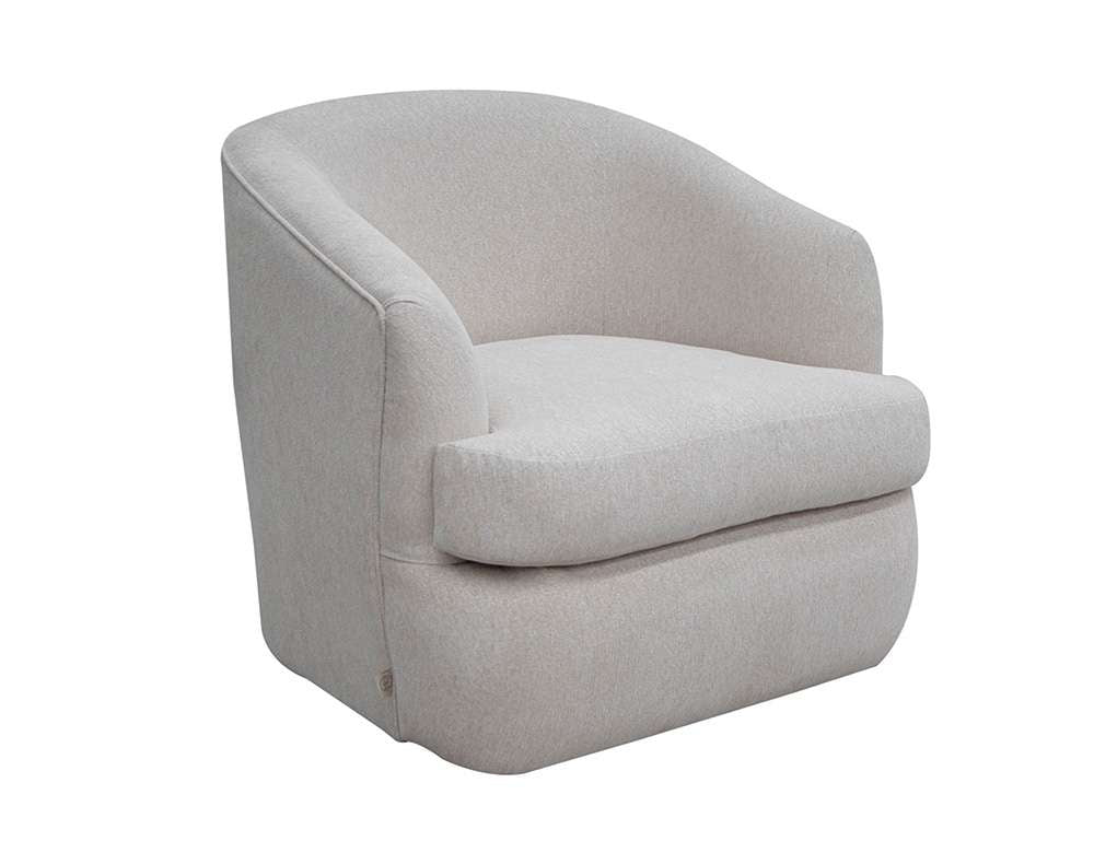 IFD - Tumbi - Wooden Frame & Metal Base, 360 Degree Swivel Accent Chair - IUP854-ACH-170 veiw 1