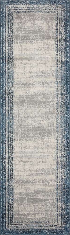 Loloi - Austen Pebble / Blue 2-4in x 10 Runner Rug - AUSTAUS-02PPBB24A0 veiw 1