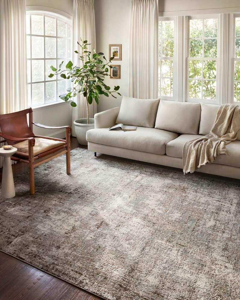 Loloi - Austen Natural / Mocha 5-3in x 7-7in Area Rug - AUSTAUS-01NAMC5377 veiw 2
