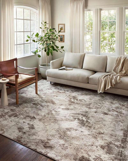 Loloi - Austen Natural / Mocha 5-3in x 7-7in Area Rug - AUSTAUS-03NAMC5377 veiw 2