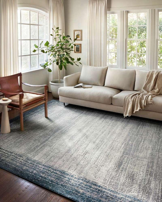 Loloi - Austen Pebble / Blue 5-3in x 7-7in Area Rug - AUSTAUS-02PPBB5377 veiw 2