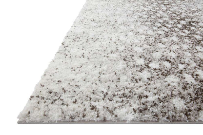 Loloi - Bliss Shag Grey / White 18in x 18in Sample Rug - BLISBLS-01GYWH160S veiw 3