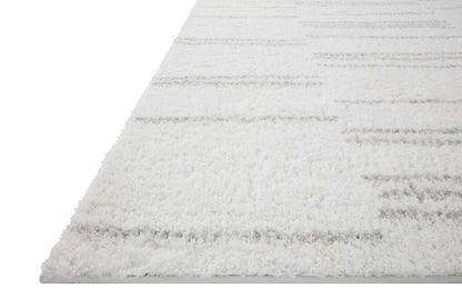 Loloi - Bliss Shag White / Grey 18in x 18in Sample Rug - BLISBLS-02WHGY160S veiw 3