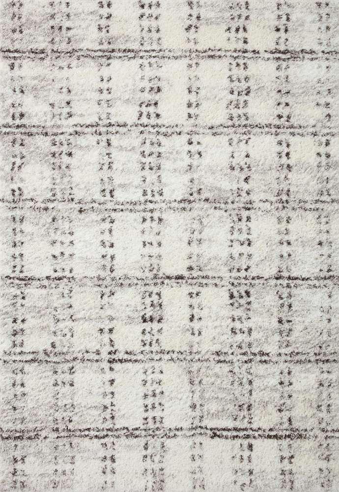 Loloi - Bliss Shag Cream / Grey 5-3in x 7-6in Area Rug - BLISBLS-03CRGY5376 veiw 1