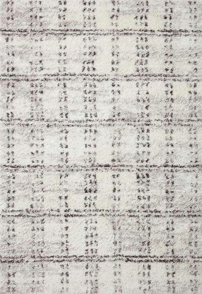 Loloi - Bliss Shag Cream / Grey 5-3in x 7-6in Area Rug - BLISBLS-03CRGY5376 veiw 1