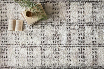 Loloi - Bliss Shag Cream / Grey 5-3in x 7-6in Area Rug - BLISBLS-03CRGY5376 veiw 3