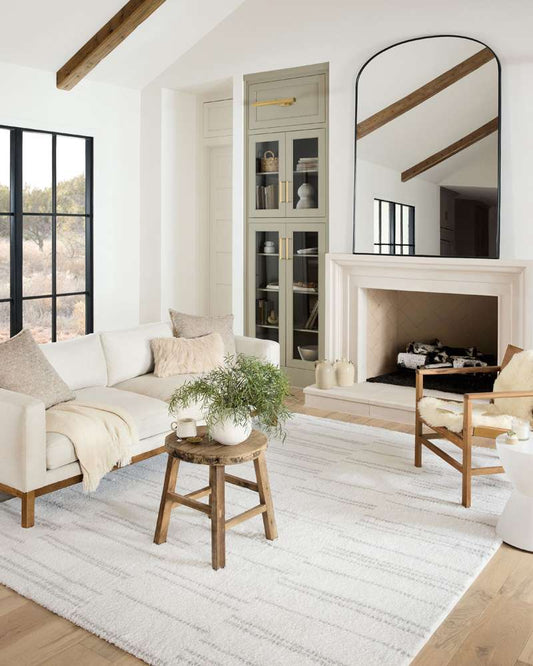 Loloi - Bliss Shag White / Grey 9-3in x 13 Area Rug - BLISBLS-02WHGY93D0 veiw 2
