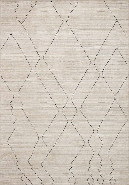 Loloi - Darby Sand / Charcoal 4-0in x 6-0in Accent Rug - DARBDAR-03SACC4060 veiw 1