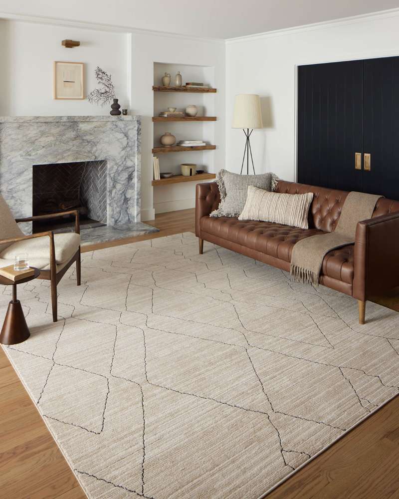 Loloi - Darby Sand / Charcoal 6-7in x 9-3in Area Rug - DARBDAR-03SACC6793 veiw 2