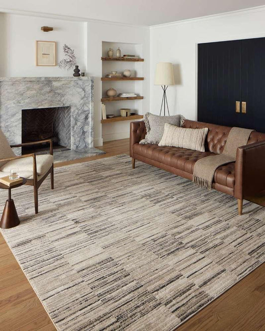 Loloi - Darby Charcoal / Sand 7-10in x 10 Area Rug - DARBDAR-01CCSA7AA0 veiw 2