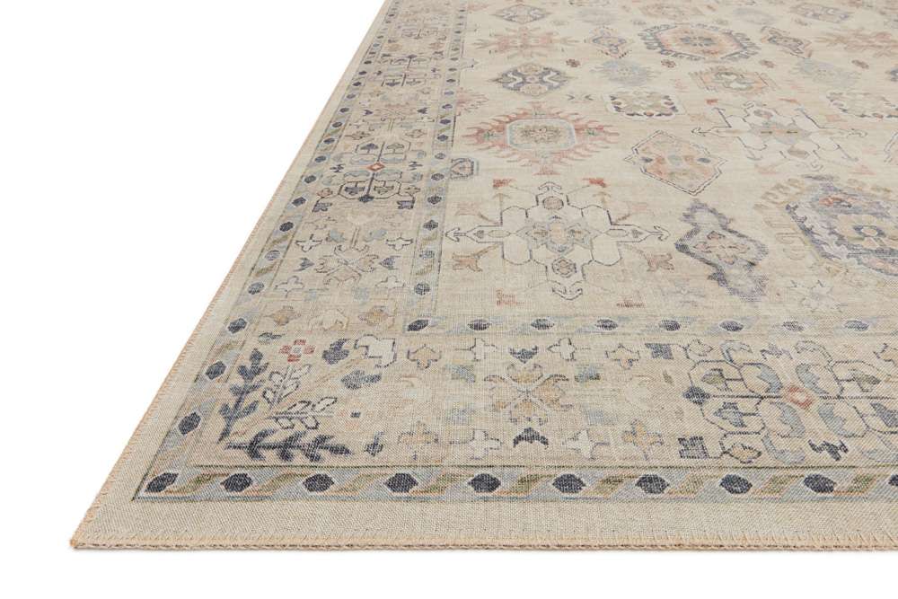 Loloi - Hathaway Beige / Multi 18in x 18in Sample Rug - HATHHTH-04BEML160S veiw 5