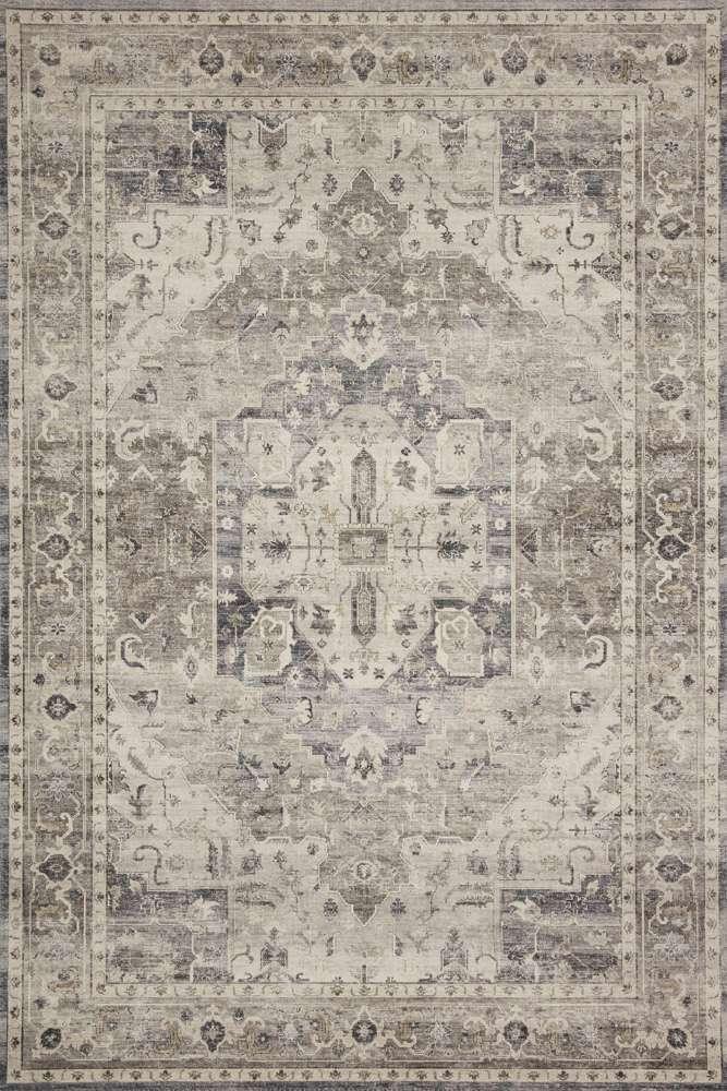 Loloi - Hathaway Steel / Ivory 18in x 18in Sample Rug - HATHHTH-05STIV160S veiw 1