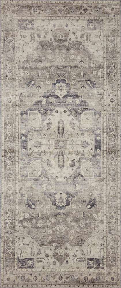 Loloi - Hathaway Steel / Ivory 2-6in x 7-6in Runner Rug - HATHHTH-05STIV2676 veiw 1