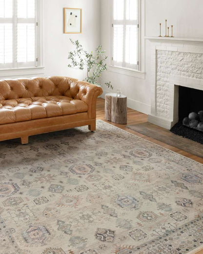 Loloi - Hathaway Beige / Multi 9-0in x 12-0in Area Rug - HATHHTH-04BEML90C0 veiw 2