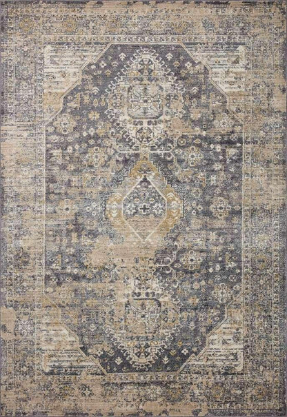 Loloi - Indra Charcoal / Natural 6-3in x 9 Area Rug - INDRINA-03CCNA6390 veiw 1