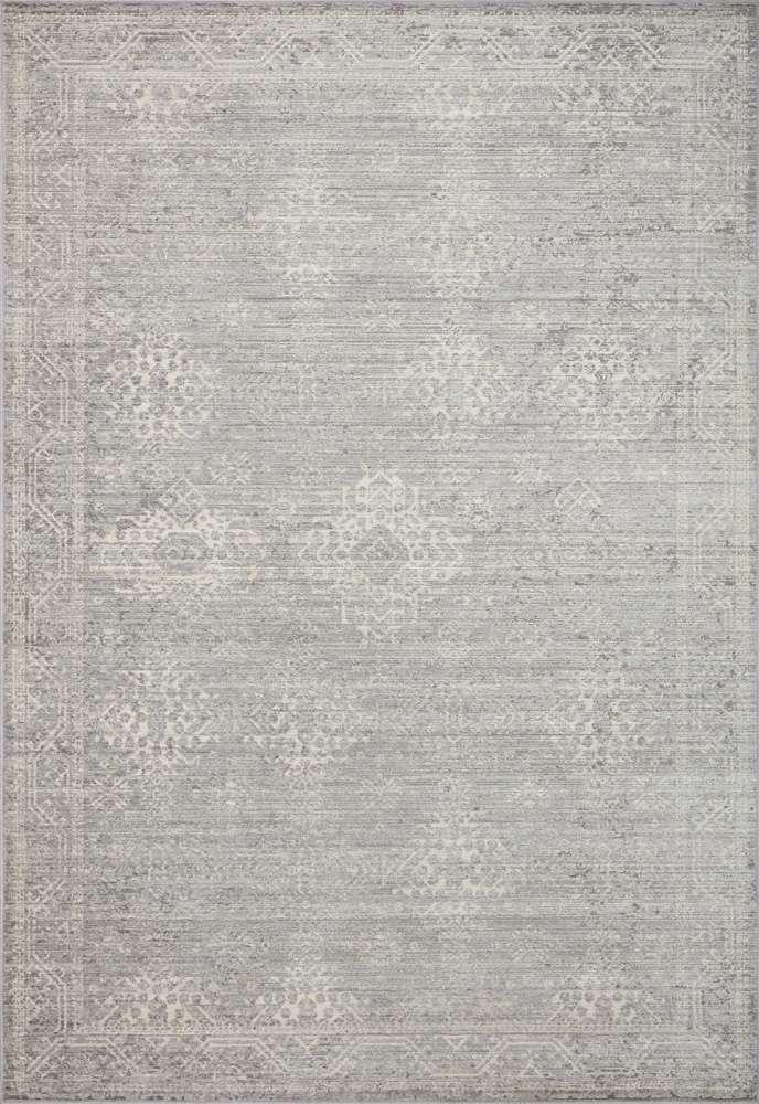 Loloi - Indra Silver / Ivory 6-3in x 9 Area Rug - INDRINA-02SIIV6390 veiw 1