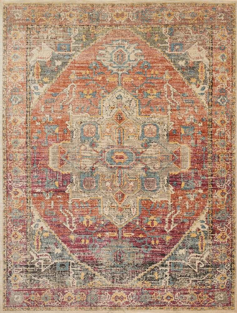 Loloi - Javari Berry / Sunrise 9-6in x 12-6in Area Rug - JAVRJV-08BYSR96C6 veiw 1