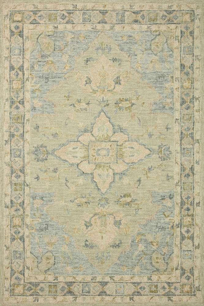 Loloi - Julian Seafoam Green / Spa 18in x 18in Sample Rug - JULAJI-07SESP160S veiw 1