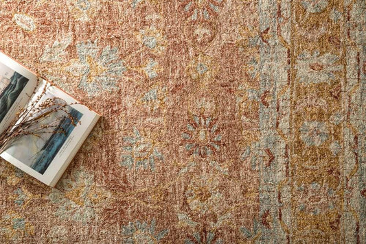 Loloi - Julian Terracotta / Gold 3-6in x 5-6in Accent Rug - JULAJI-04TCGO3656 veiw 2
