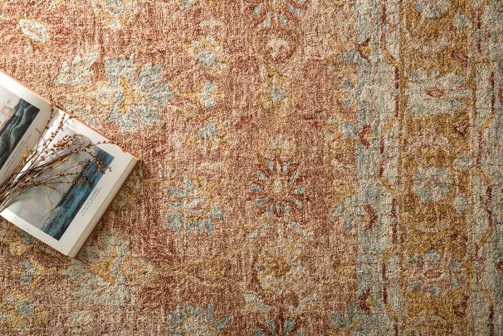 Loloi - Julian Terracotta / Gold 9-3in x 13 Area Rug - JULAJI-04TCGO93D0 veiw 2