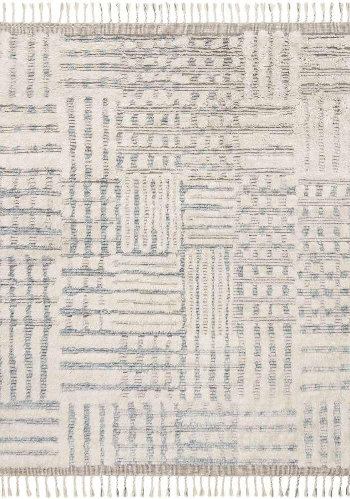 Loloi - Khalid Ivory / Sky 2-0in x 3-0in Accent Rug - KHALKF-01IVSC2030 veiw 1