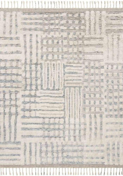 Loloi - Khalid Ivory / Sky 2-0in x 3-0in Accent Rug - KHALKF-01IVSC2030 veiw 1