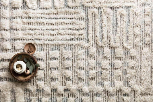 Loloi - Khalid Ivory / Sky 2-0in x 3-0in Accent Rug - KHALKF-01IVSC2030 veiw 2