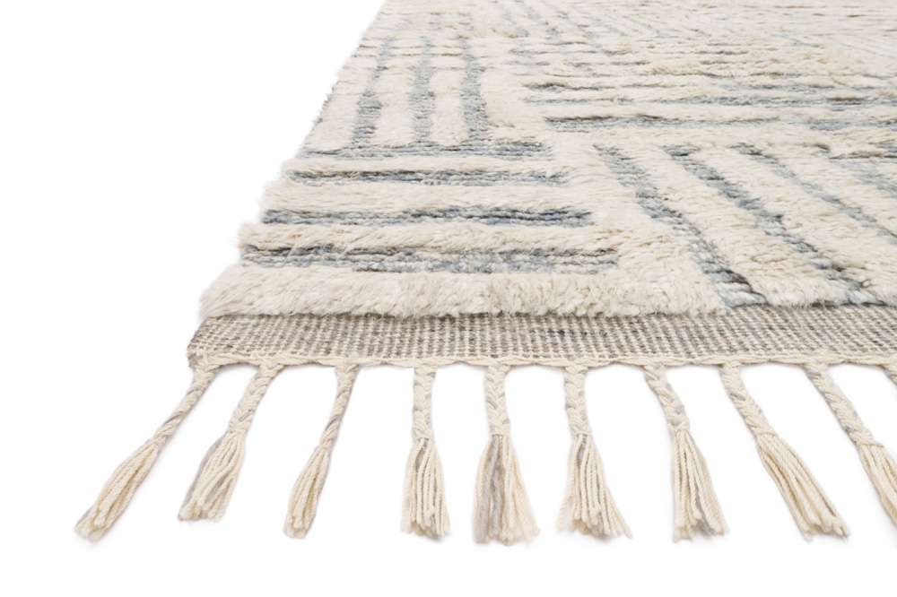 Loloi - Khalid Ivory / Sky 2-0in x 3-0in Accent Rug - KHALKF-01IVSC2030 veiw 3