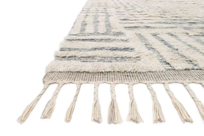 Loloi - Khalid Ivory / Sky 2-0in x 3-0in Accent Rug - KHALKF-01IVSC2030 veiw 3
