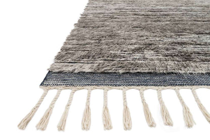 Loloi - Khalid Pewter / Ink 2-0in x 3-0in Accent Rug - KHALKF-04PWIK2030 veiw 2