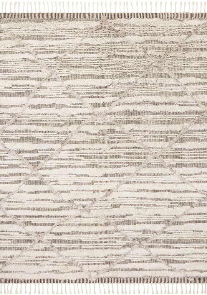 Loloi - Khalid Ivory / Taupe 8-6in x 11-6in Area Rug - KHALKF-07IVTA86B6 veiw 1