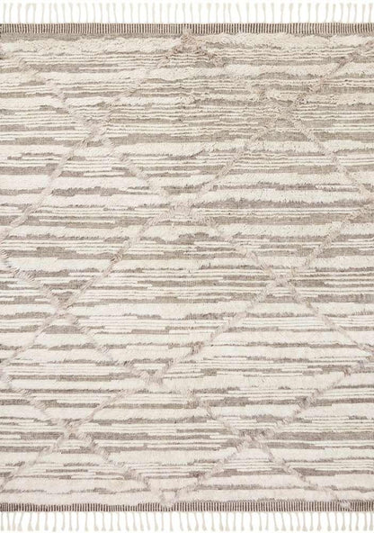 Loloi - Khalid Ivory / Taupe 8-6in x 11-6in Area Rug - KHALKF-07IVTA86B6 veiw 1