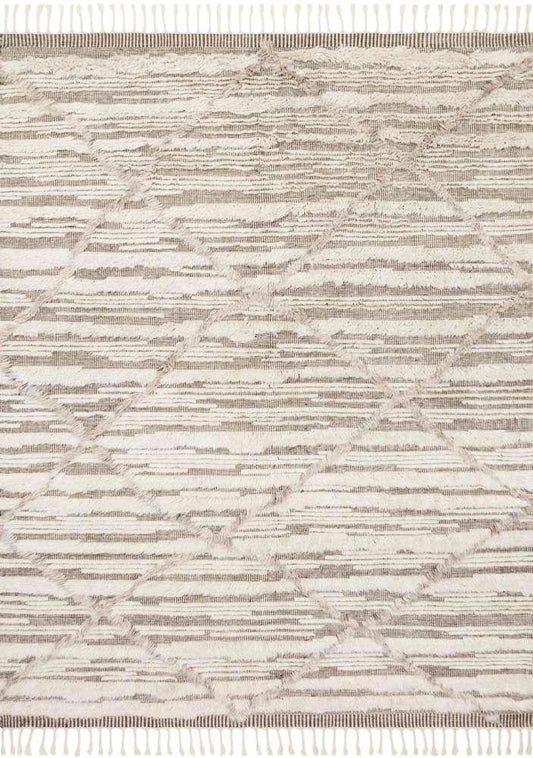 Loloi - Khalid Ivory / Taupe 8-6in x 11-6in Area Rug - KHALKF-07IVTA86B6 veiw 1