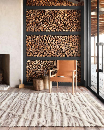 Loloi - Khalid Ivory / Taupe 8-6in x 11-6in Area Rug - KHALKF-07IVTA86B6 veiw 2