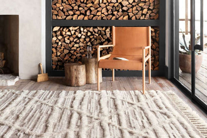 Loloi - Khalid Ivory / Taupe 8-6in x 11-6in Area Rug - KHALKF-07IVTA86B6 veiw 4