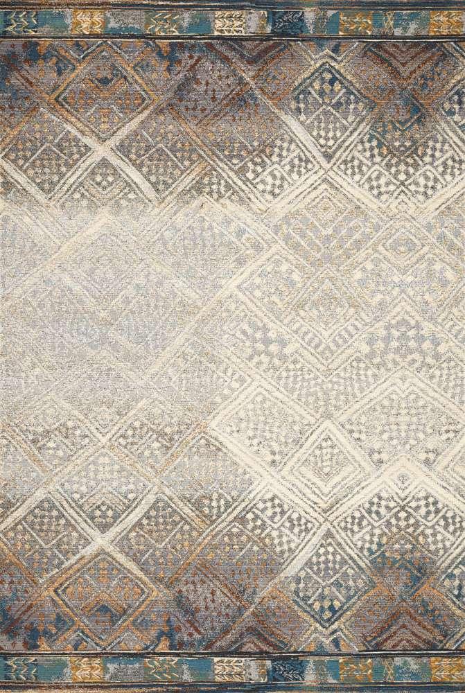 Loloi - Mika Ivory / Mediterranean 3-11in x 5-11in Accent Rug - MIKAMIK-02IVMY3B5B veiw 1