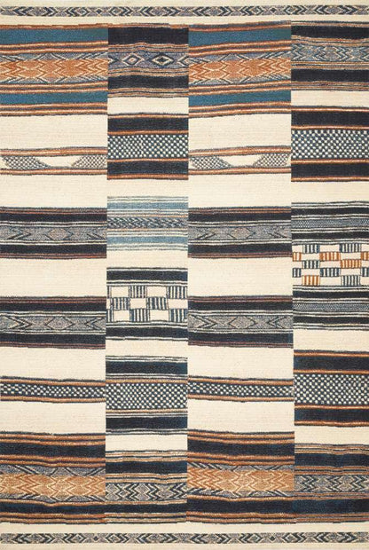 Loloi - Mika Ivory / Multi 3-11in x 5-11in Accent Rug - MIKAMIK-04IVML3B5B veiw 1