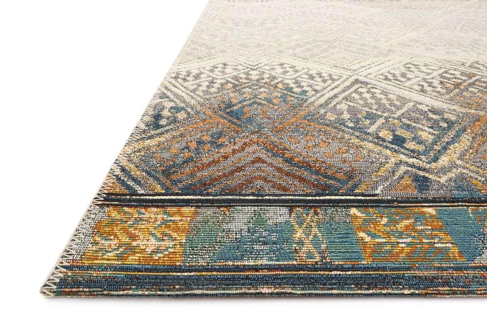 Loloi - Mika Ivory / Mediterranean 5-3in x 7-8in Area Rug - MIKAMIK-02IVMY5378 veiw 2