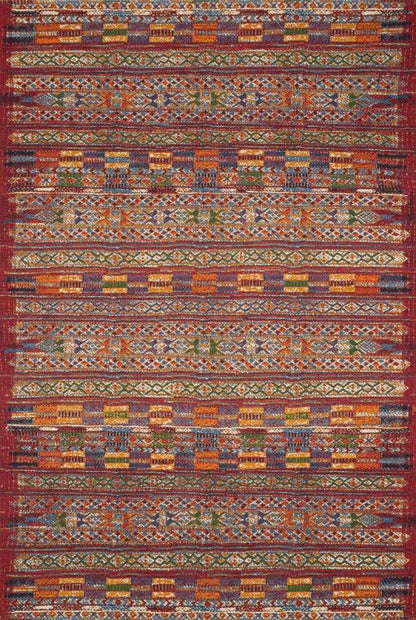 Loloi - Mika Red / Multi 10-6in x 13-9in Area Rug - MIKAMIK-09REMLA6D9 veiw 1