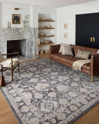 Loloi - Monroe Charcoal / Natural 2-6in x 5-9in Accent Rug - MONRMON-05CCNA2659 veiw 2