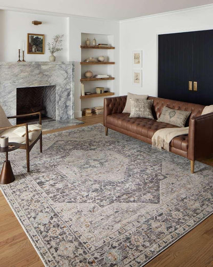 Loloi - Monroe Charcoal / Multi 6-7in x 9-3in Area Rug - MONRMON-01CCML6793 veiw 2