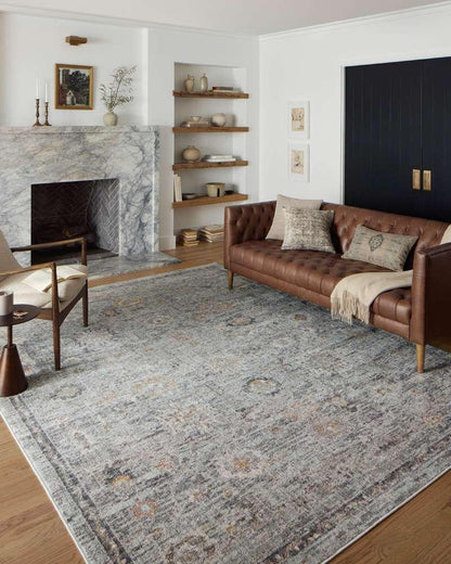 Loloi - Monroe Sky / Gold 6-7in x 9-3in Area Rug - MONRMON-04SCGO6793 veiw 2